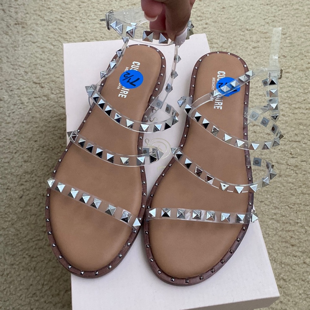 CUSHIONAIRE Rhinestone Sandals - Picture 3 of 5